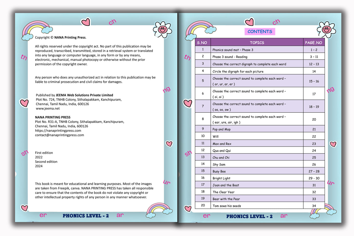 Phonics Book - Level 2