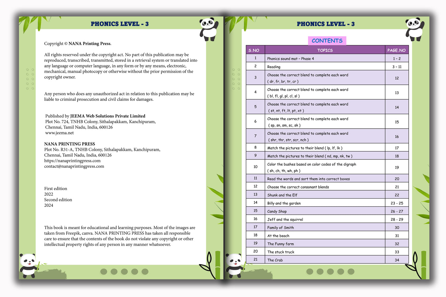 Phonics Book - Level 3