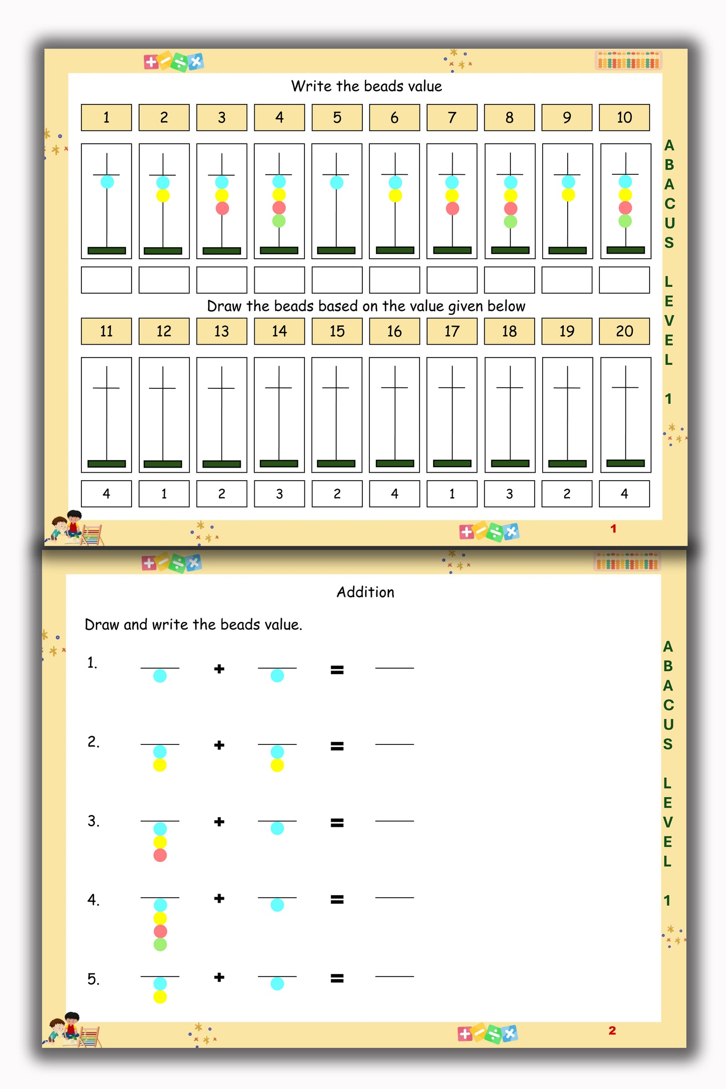 Abacus Book - Level 1
