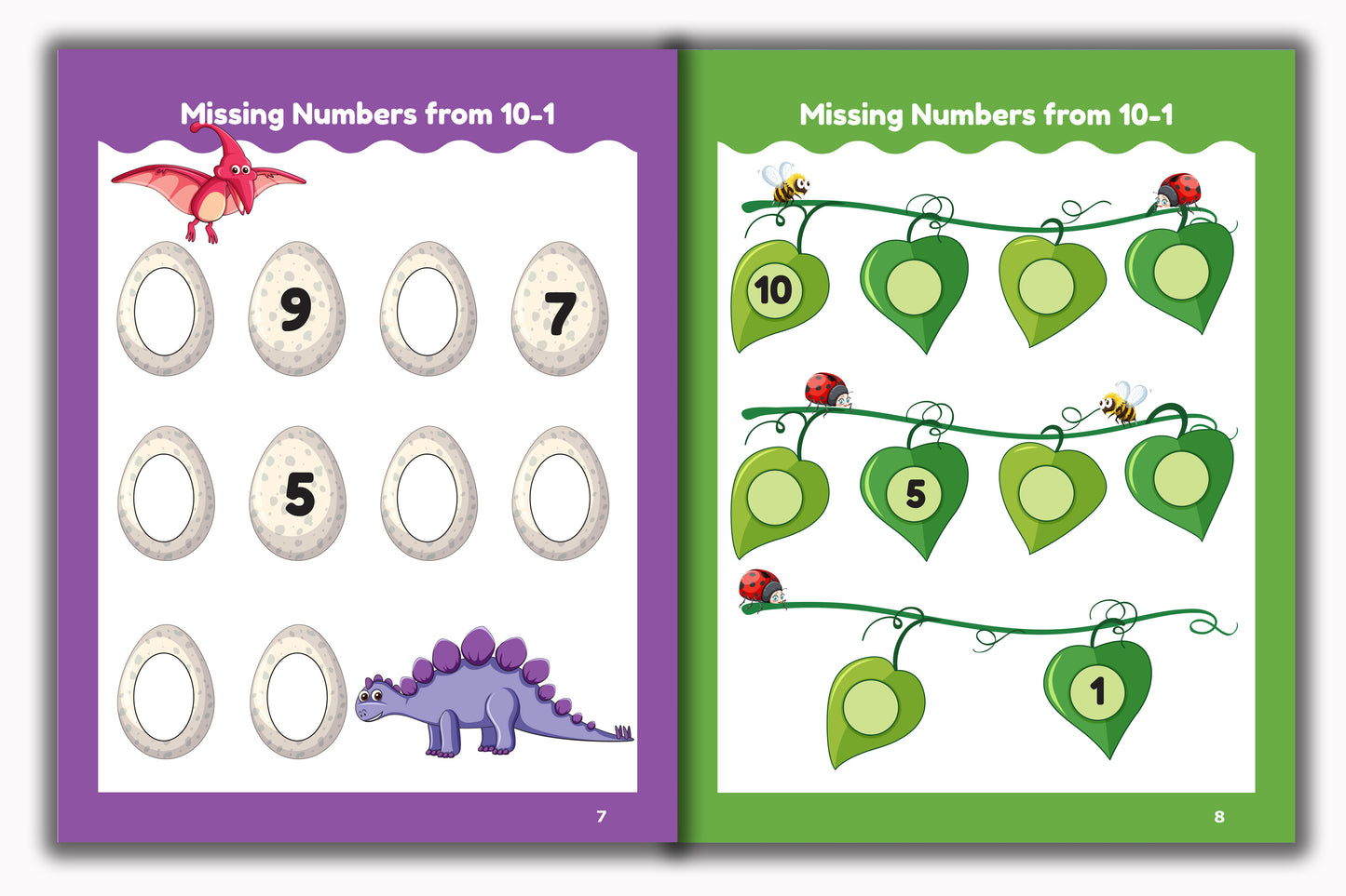 Activity Books Combo 9 - Alphabet Activities, Coloring For Fun, Counting, How Many, Missing Numbers