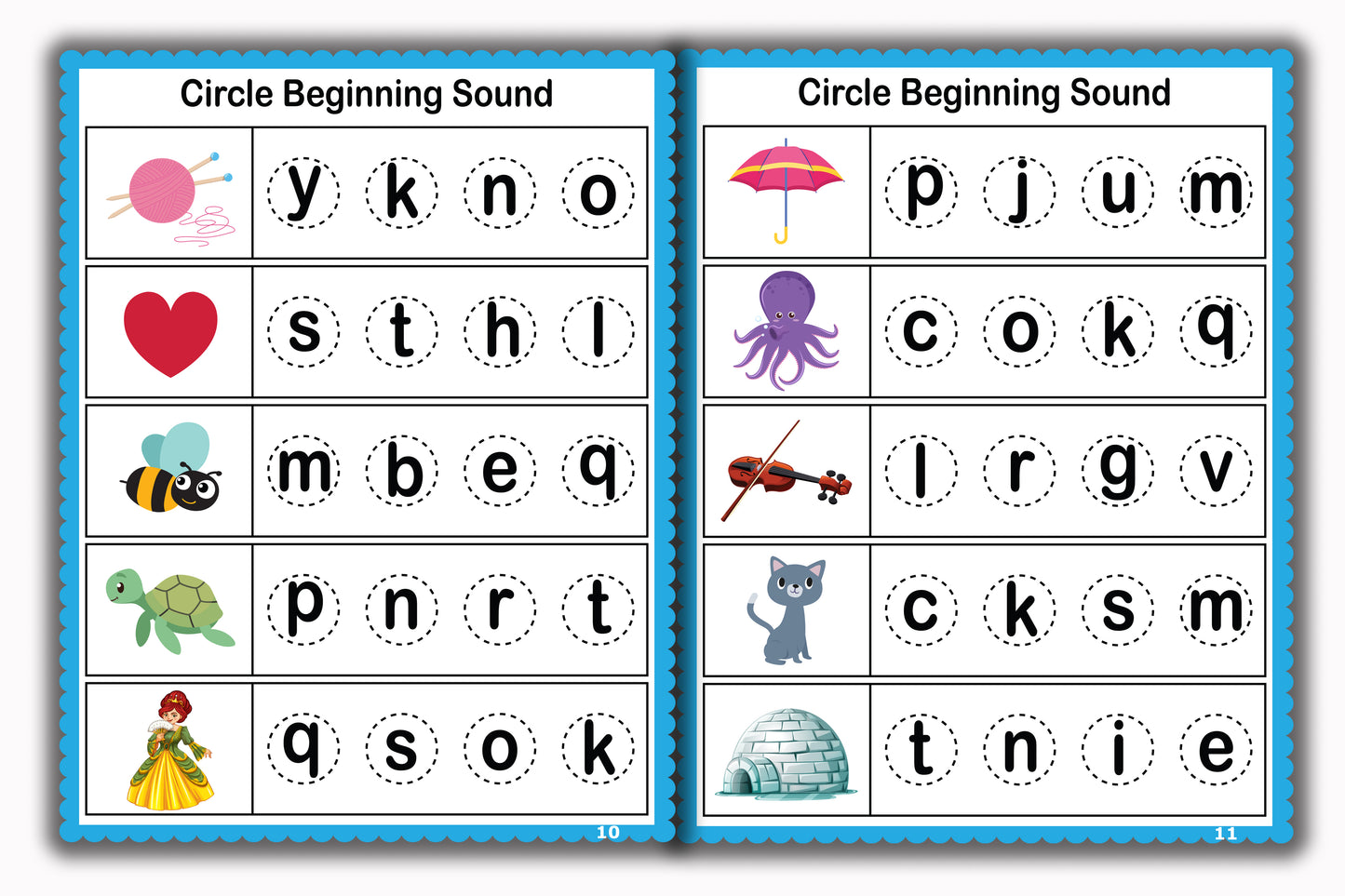 Activity Books Combo 13 - Beginning Sounds, Cursive Alphabet Trace And Write, Number (1-100), Same Less More, Trace The Path