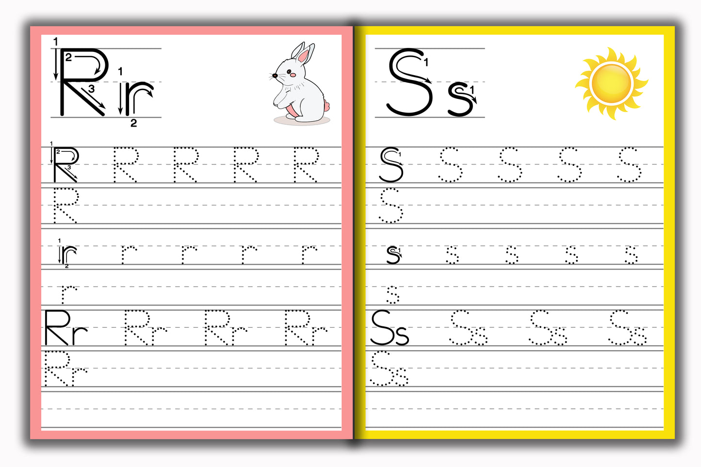 Activity Books Combo 5 - Alphabet Trace And Write, Comparing, Match Numbers, Number, Shadow Matching