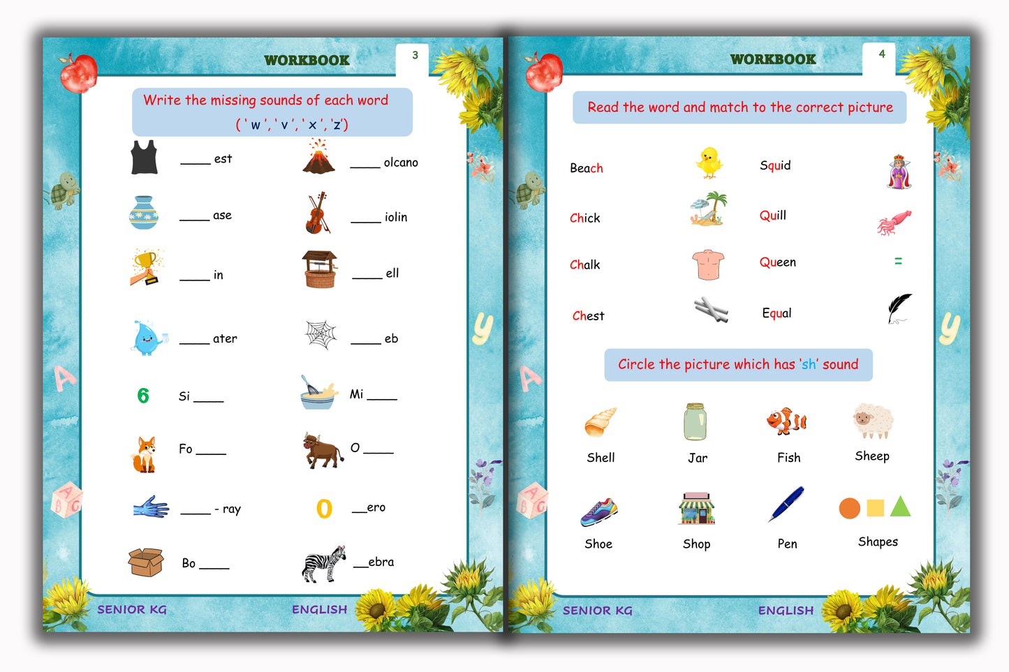 Senior KG - English Workbook