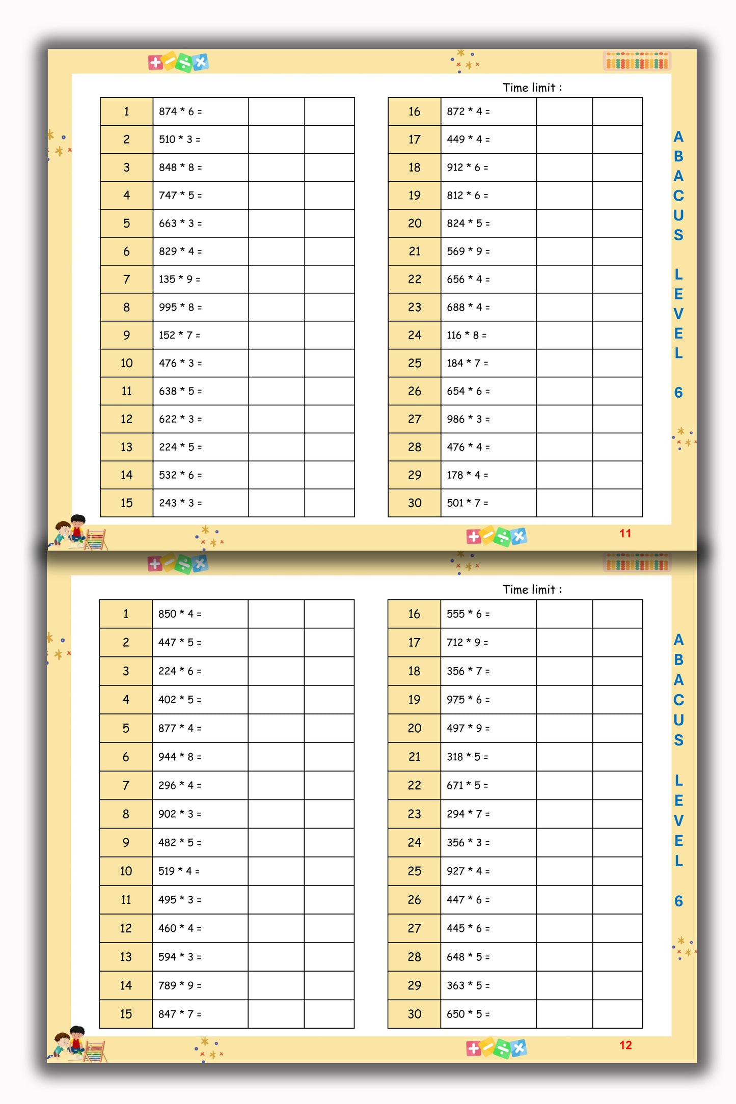 Abacus Book - Level 6