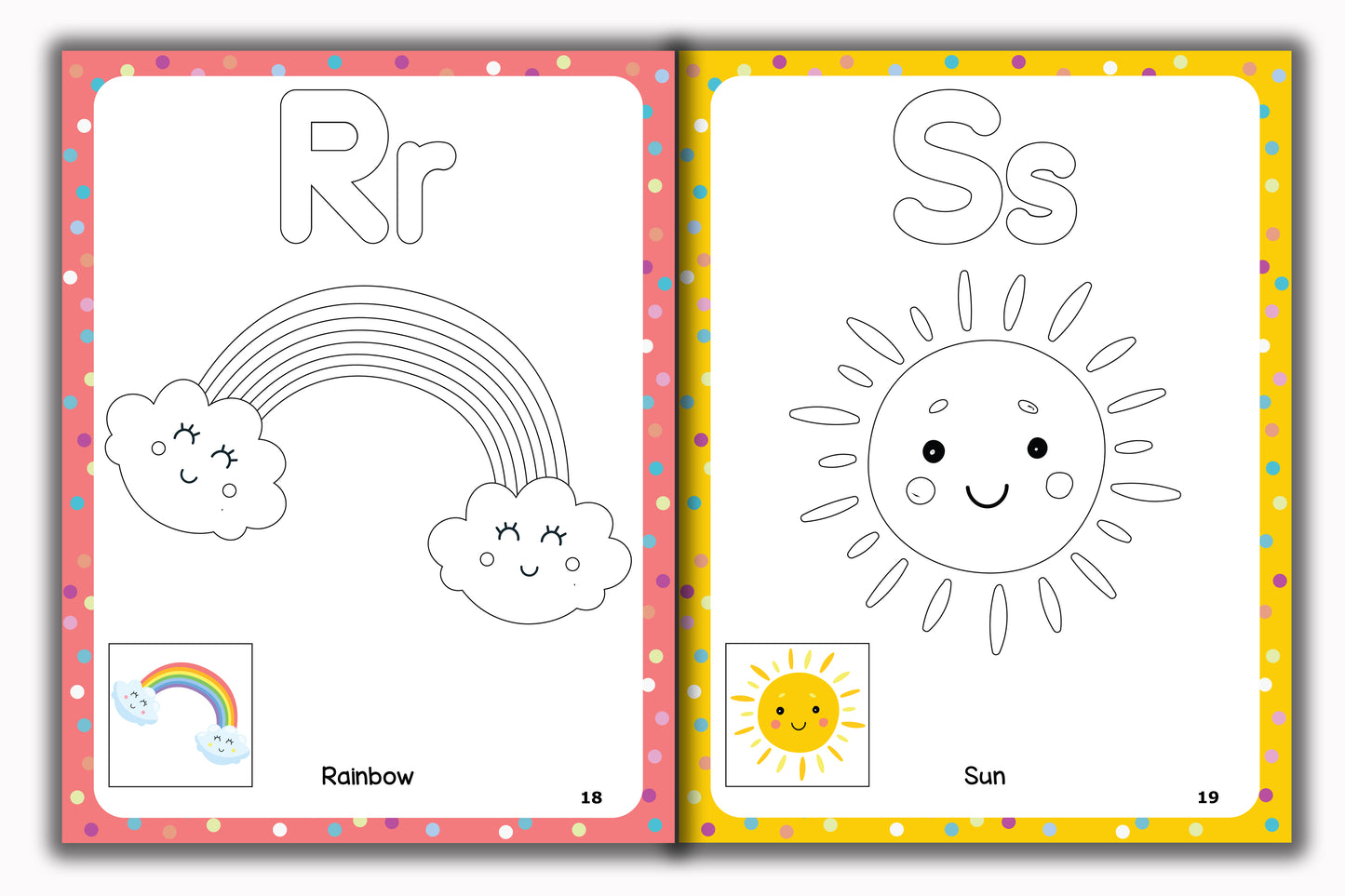Activity Books Combo 4 - Alphabet Coloring, Number Activities, Number Coloring, Sizes, Things That Go Together