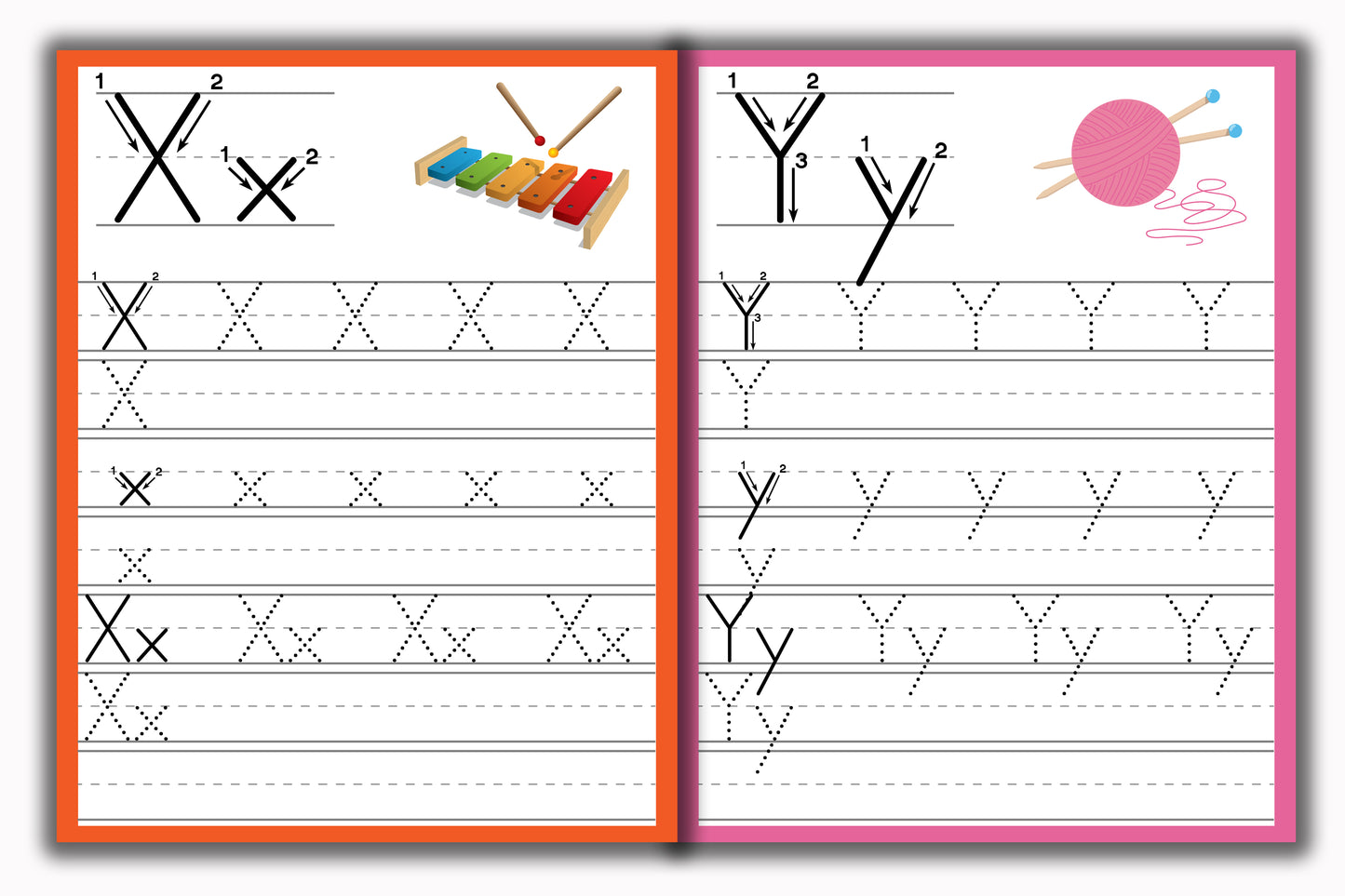 Activity Books Combo 5 - Alphabet Trace And Write, Comparing, Match Numbers, Number, Shadow Matching