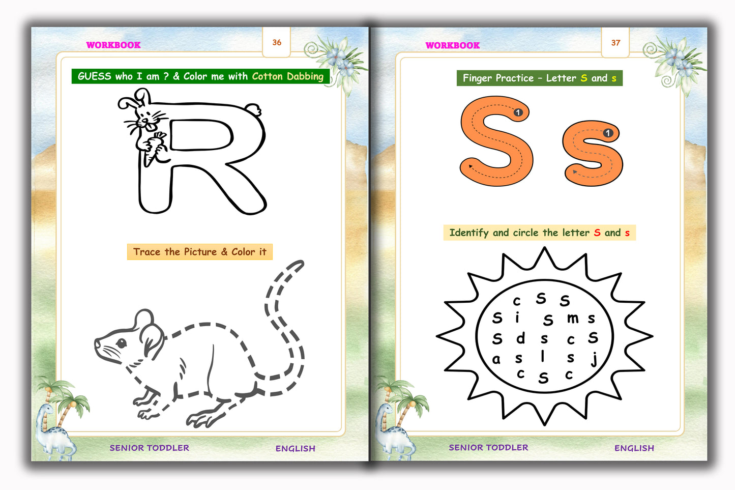 Senior Toddler - English Workbook (Pre KG)