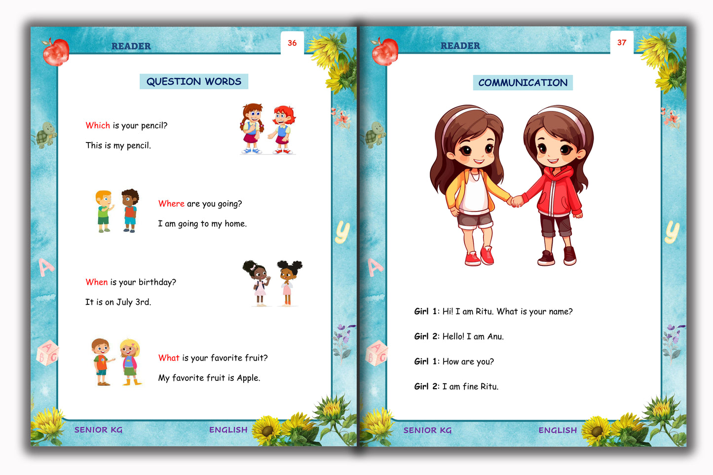Senior KG - English Reader Book
