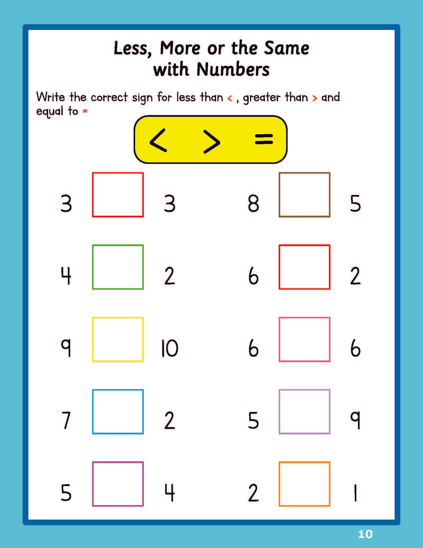 Activity Books Combo 5 - Alphabet Trace And Write, Comparing, Match Numbers, Number, Shadow Matching