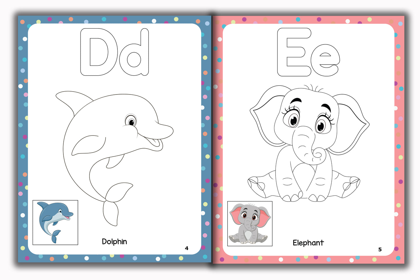 Activity Books Combo 4 - Alphabet Coloring, Number Activities, Number Coloring, Sizes, Things That Go Together