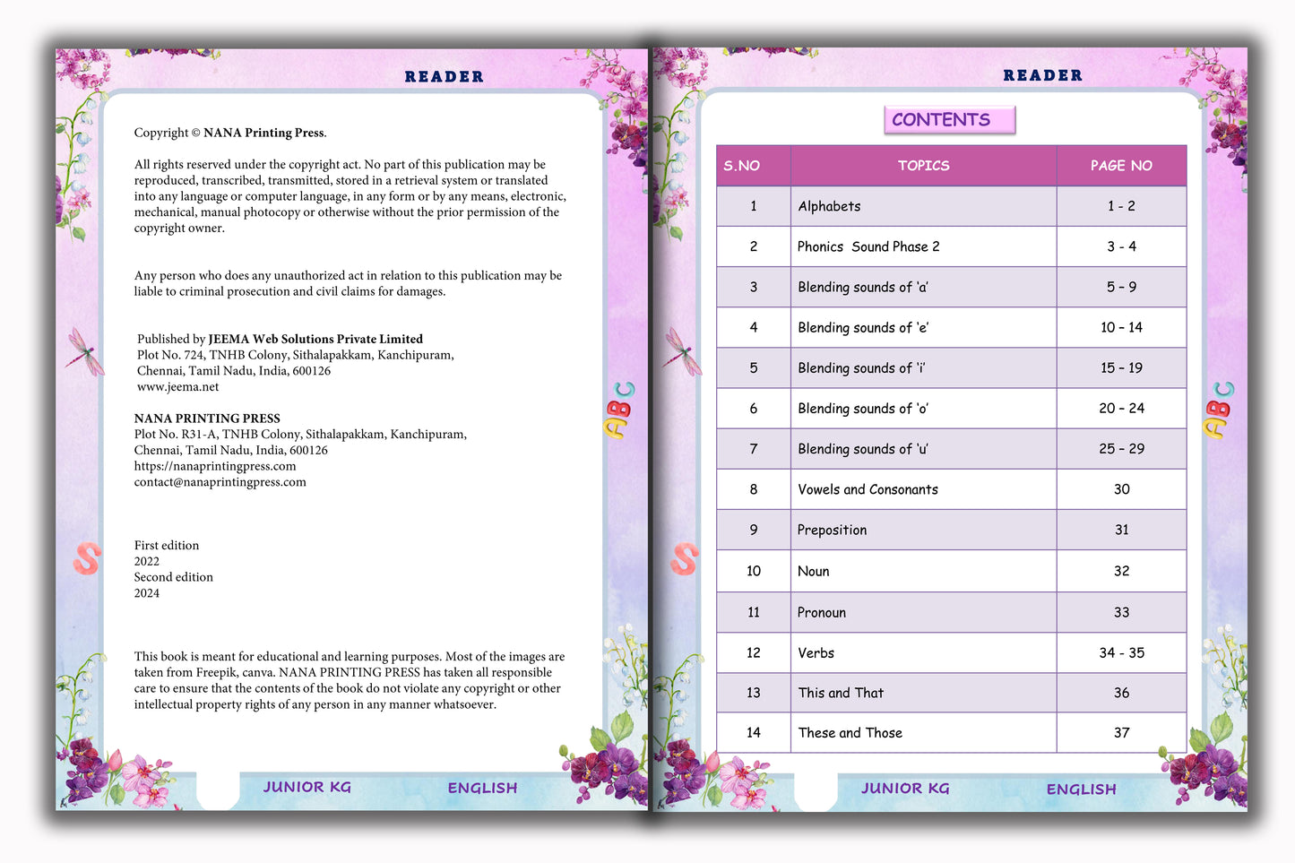 Junior KG - English Reader