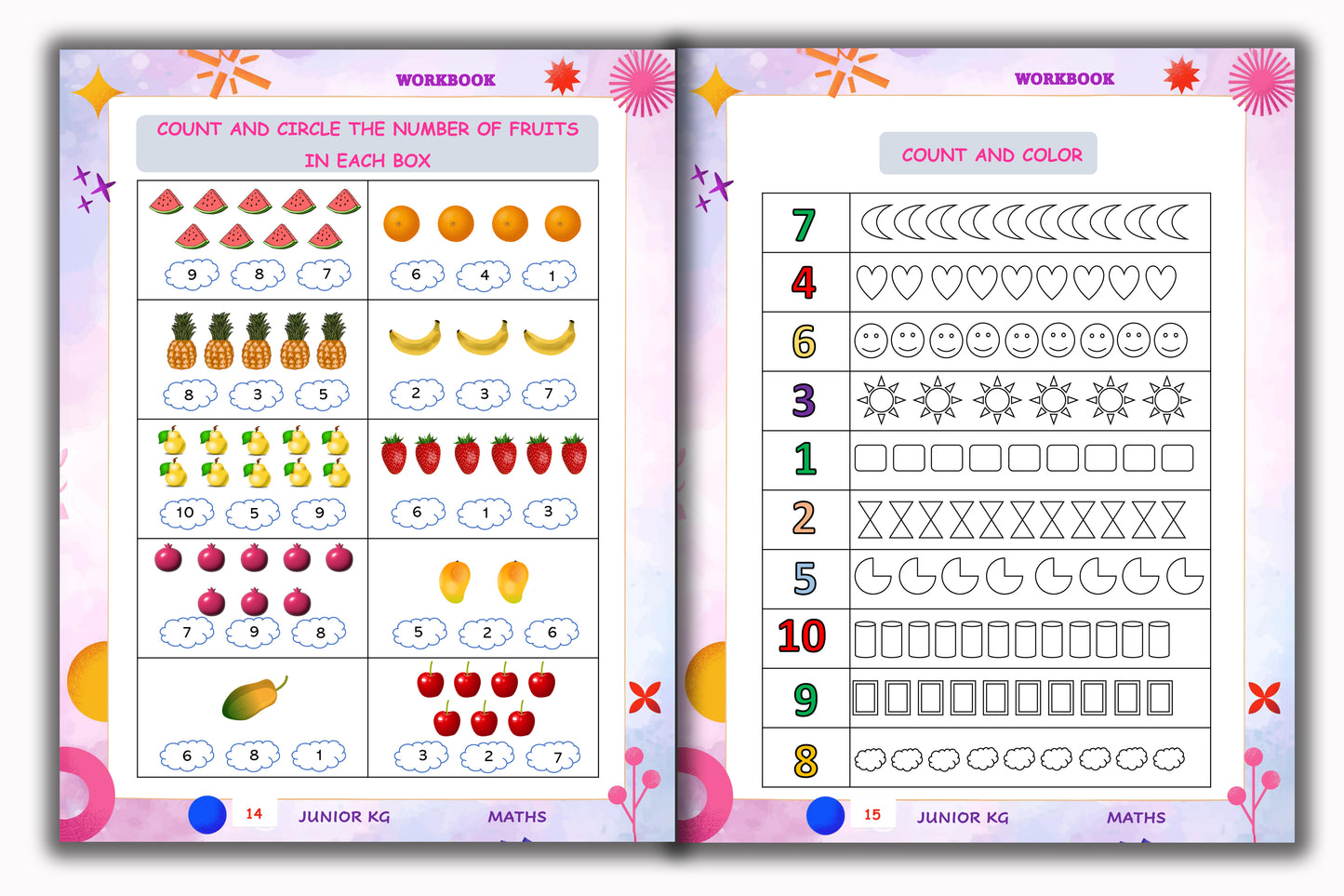 Junior KG - Maths Workbook