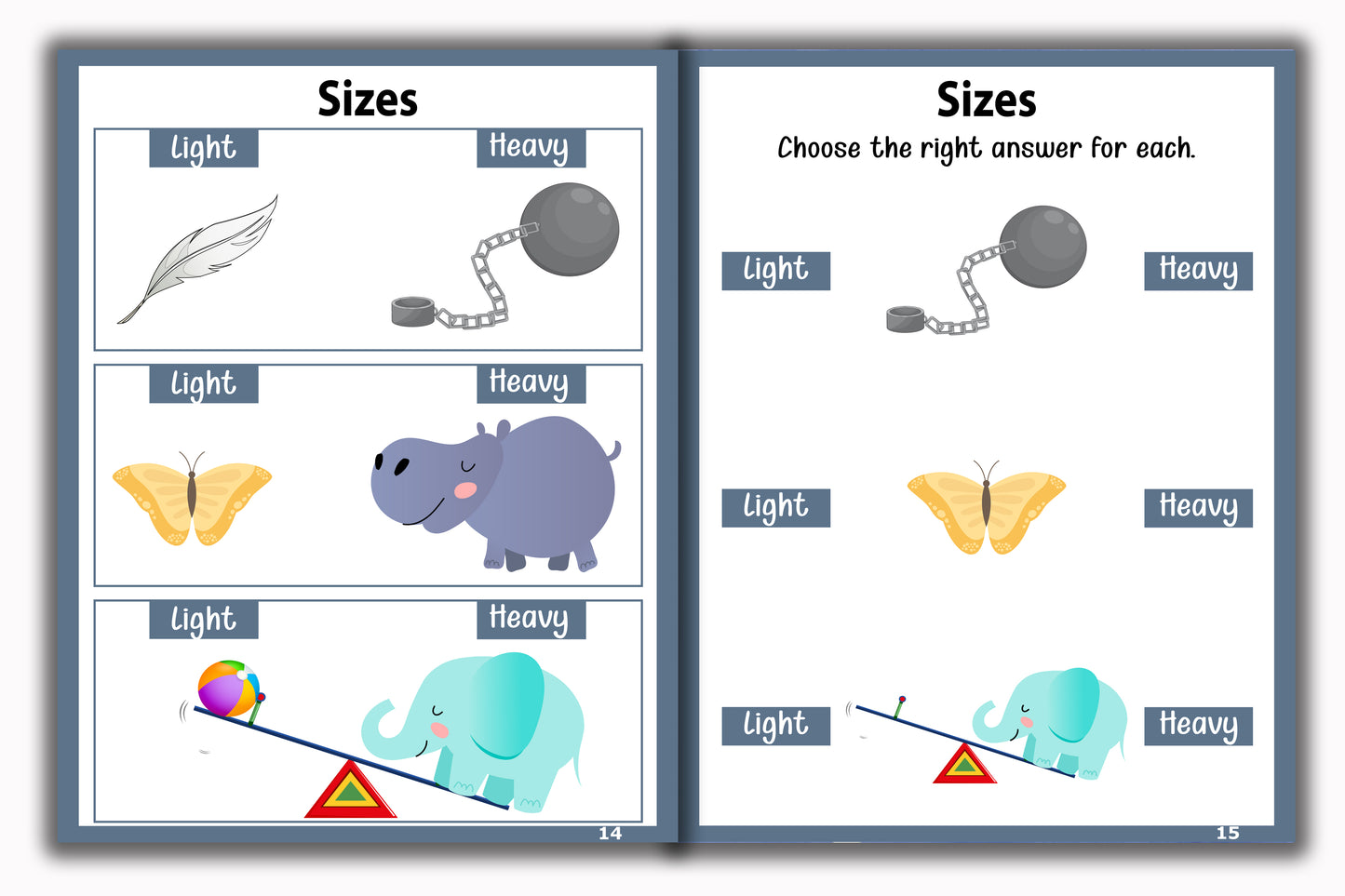 Activity Books Combo 4 - Alphabet Coloring, Number Activities, Number Coloring, Sizes, Things That Go Together