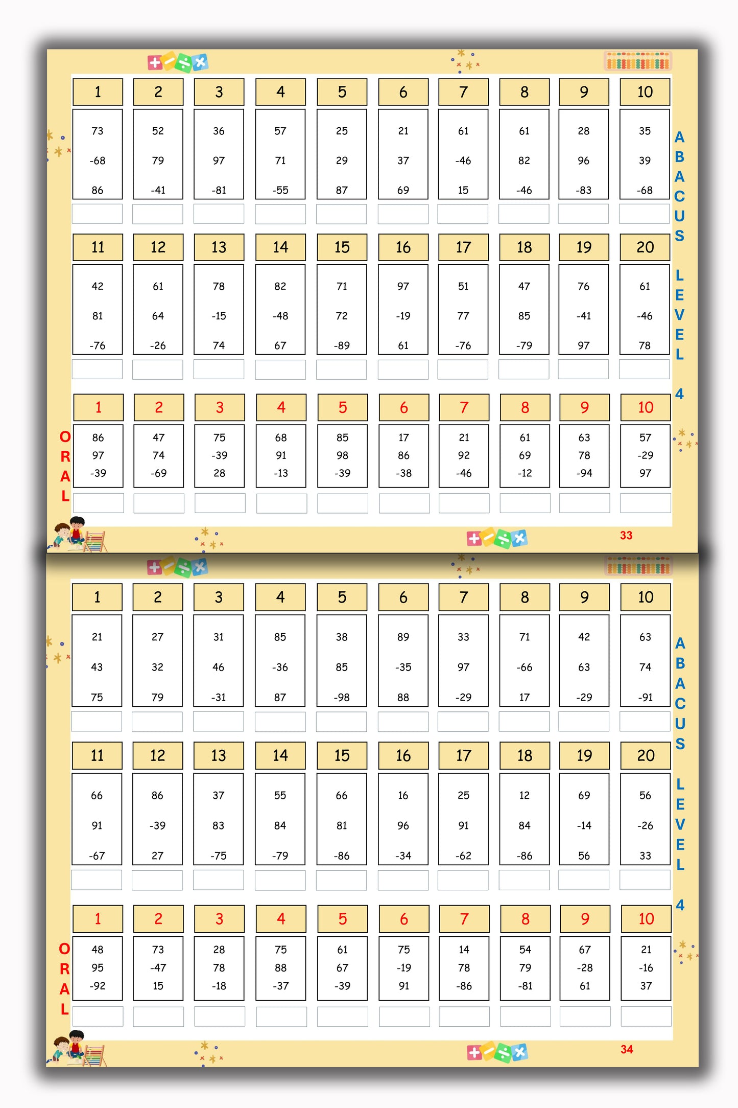 Abacus Book - Level 4