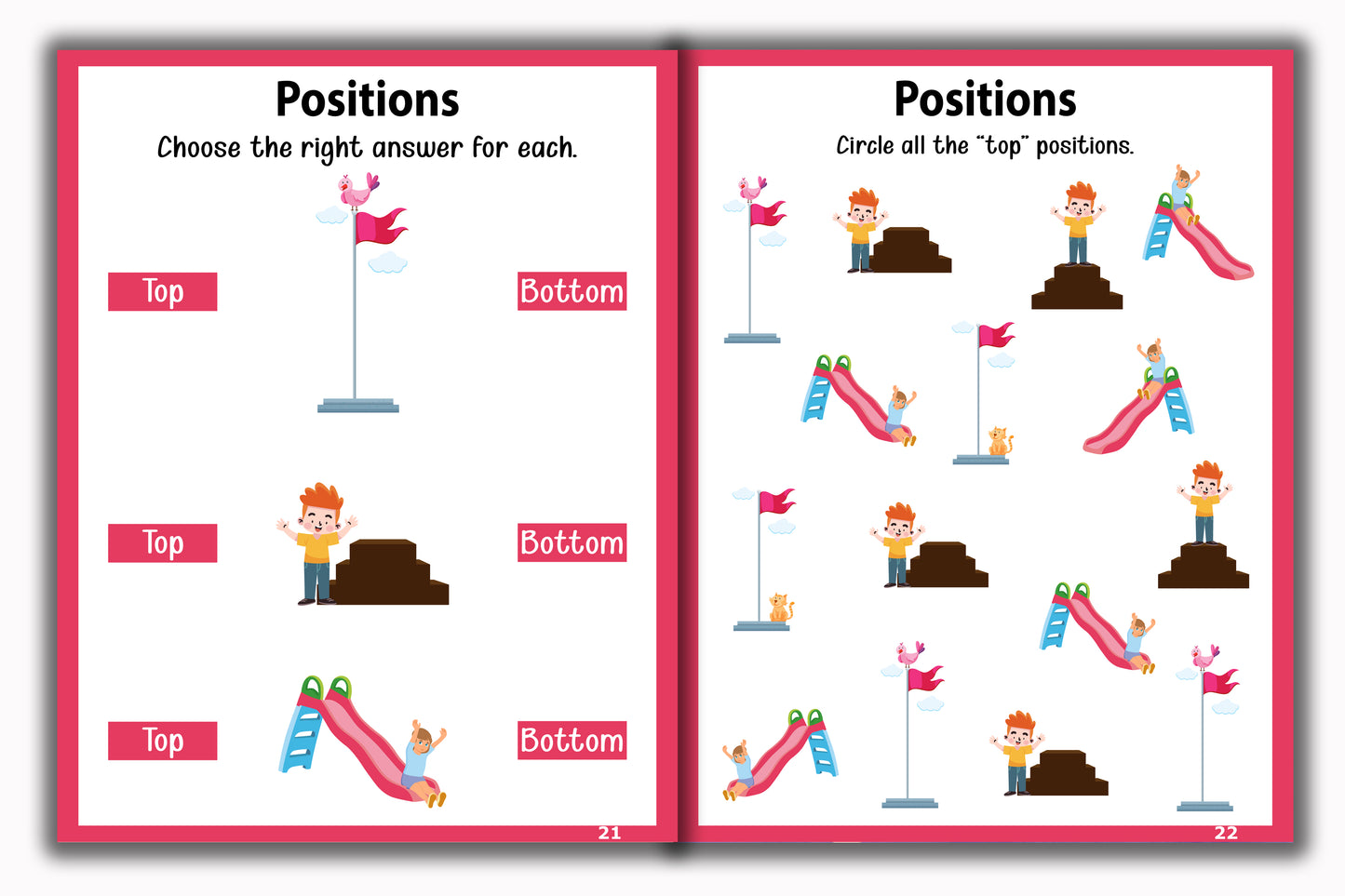 Activity Books Combo 6 - Alphabet Worksheet, Colors, Number Rhymes, Numbers Identification, Positions