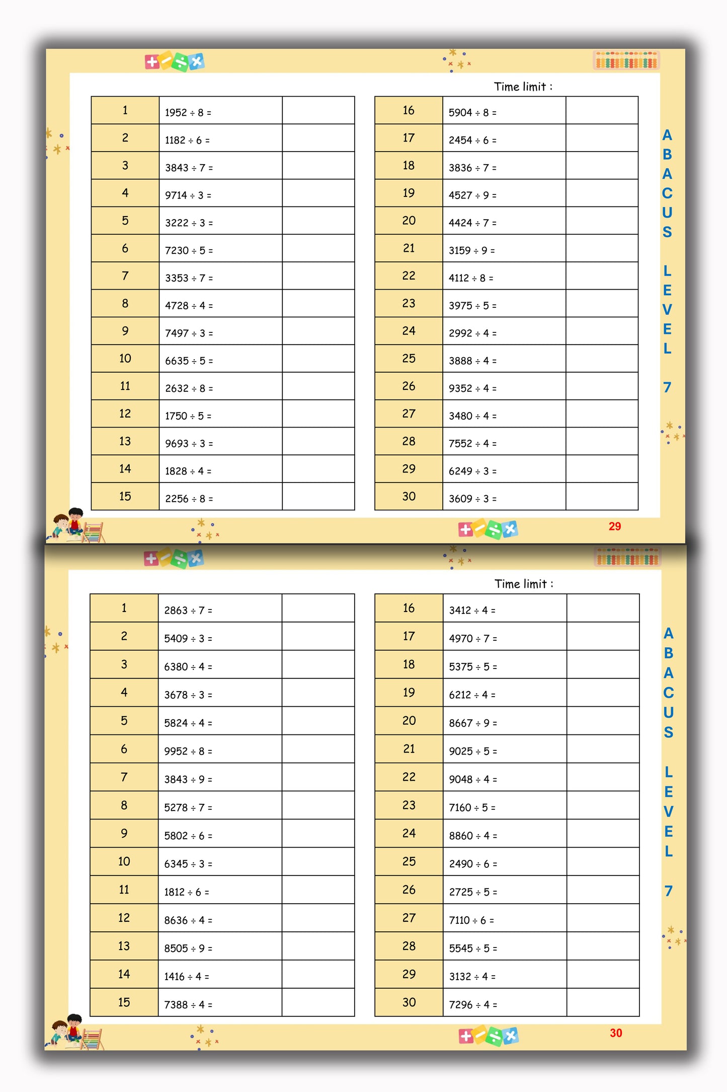 Abacus Book - Level 7