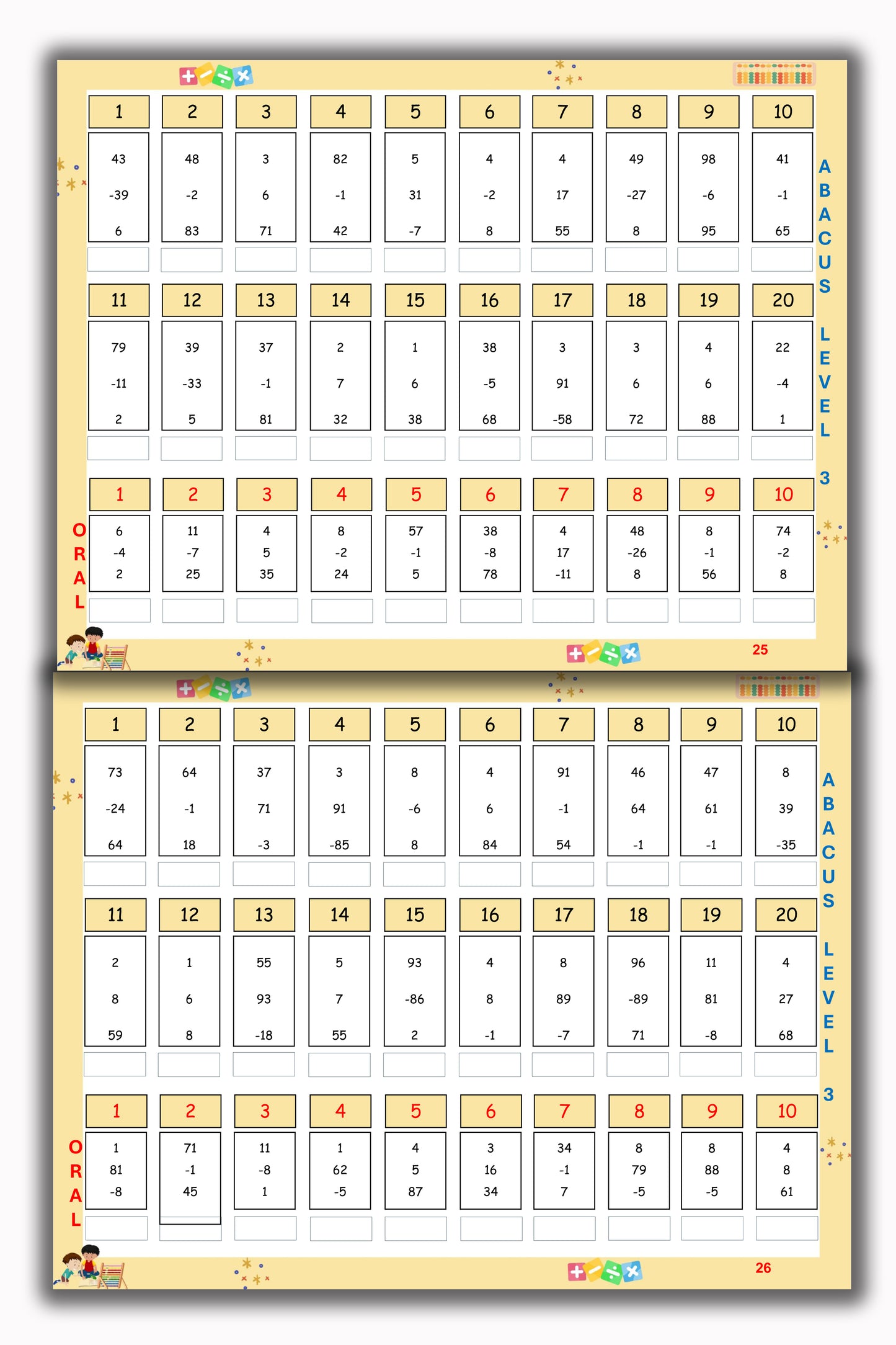 Abacus Book - Level 3