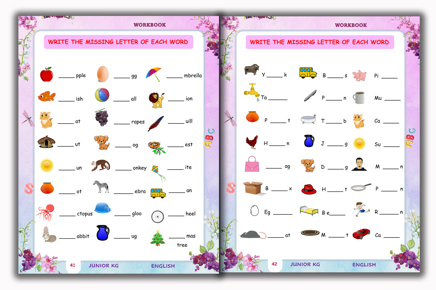 Junior KG - English Workbook