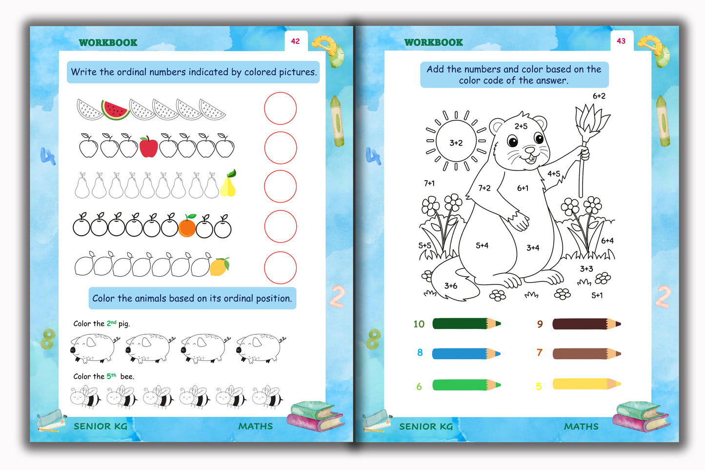Senior KG - Maths Workbook